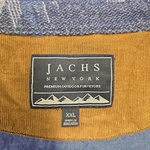 Jachs New York Mens Blue Aztec Shacket Sz XXL Western Wool Jacket Cowboy Outdoor - Picture 2 of 9